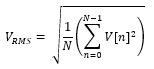 PNA1 Vrms equation