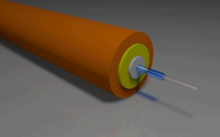 Light Propagation Down Graded Index Multimode Fiber (Click to Replay)
