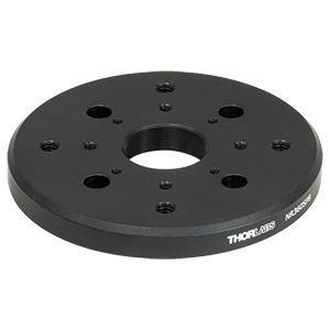NR360SP8 - Adapter Plate for HDR50 Stage, SM1 Threaded, 30 mm Cage Compatible, 1/4in-20 and 8-32 Taps