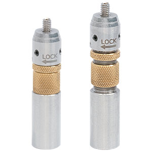 TRT2/M - Ø12.7 mm Translating Optical Post, SS, M4 Setscrew, M6 Tap, L = 50.8 mm to 57.2 mm