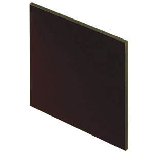 FGL665S - 2in Square RG665 Colored Glass Filter, 665 nm Longpass 