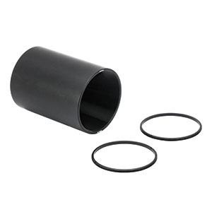 SM2M30 - SM2 Lens Tube Without External Threads, 3in Thread Depth, Two Retaining Rings Included