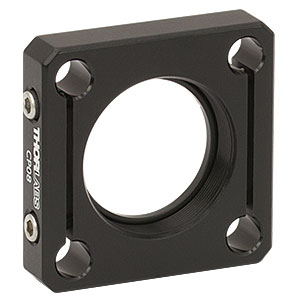CP08 - SM1-Threaded 30 mm Cage Plate with Flexure Clamping, 1 Retaining Ring, 8-32 Tap