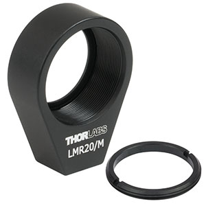 LMR20 - Lens Mount with Retaining Ring for Ø20 mm Optics, 8-32 Tap