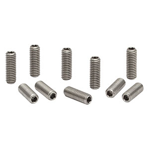 SS4M12D - M4 x 0.7 Stainless Steel Setscrew with Hex on Both Ends, 12 mm Long, 10 Pack