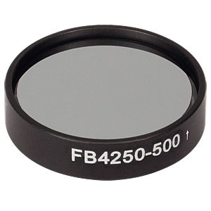FB4250-500 - Ø1in IR Bandpass Filter, CWL = 4.25 µm, FWHM = 500 nm