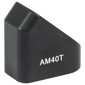AM40T - 40° Angle Block, 8-32 Tap, 8-32 Post Mount