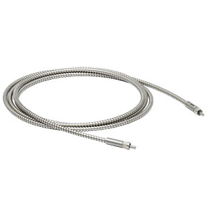 M200L02S-UV - Ø200 µm, 0.22 NA, SMA905-SMA905 AR-Coated MM Patch Cable, 250 - 370 nm, 2 m Long