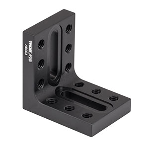 AB90A - Right-Angle Bracket with Counterbored Slots & 1/4in-20 Tapped Holes