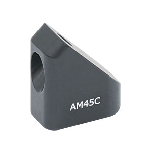 AM45C - 45° Angle Block, #8 Counterbore, 8-32 Post Mount