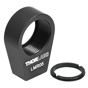 LMR05 - Lens Mount with Retaining Ring for Ø1/2in Optics, 8-32 Tap