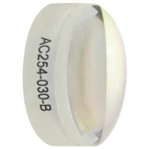 AC254-030-B - f = 30.0 mm, Ø1in Achromatic Doublet, ARC: 650 - 1050 nm