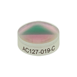 AC127-019-C - f = 19.0 mm, Ø1/2in Achromatic Doublet, ARC: 1050 - 1700 nm
