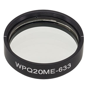WPQ20ME-633 - Ø2in Mounted Polymer Zero-Order Quarter-Wave Plate, SM2-Threaded Mount, 633 nm