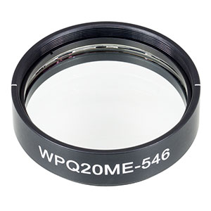 WPQ20ME-546 - Ø2in Mounted Polymer Zero-Order Quarter-Wave Plate, SM2-Threaded Mount, 546 nm