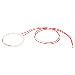 HT19R2 - 19 W Metal Ceramic Ring Heater with 10 kΩ Thermistor, 50.0 mm OD, 43.0 mm ID