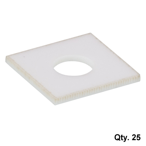 PKFEP4H3 - 5.00 mm x 5.00 mm x 0.40 mm Flat End Plate with Ø2.00 mm Hole, Pack of 25