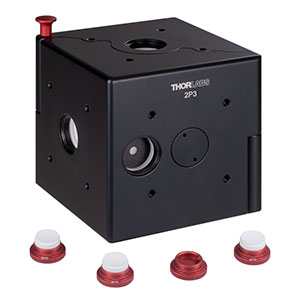 2P3 - Ø50 mm Integrating Sphere, 3 Input Ports, 8-32 Tapped Mounting Hole