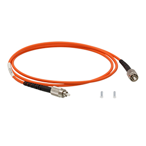 M74L01 - Ø400 µm, 0.39 NA, Low OH, FC/PC-FC/PC Fiber Patch Cable, 1 m Long