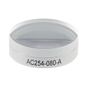 AC254-080-A - f = 80 mm, Ø1in Achromatic Doublet, ARC: 400 - 700 nm