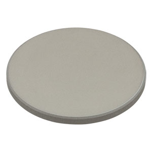 DG10-600-P01 - Ø1in Prot. Silver Reflective Ground Glass Diffuser, 600 Grit