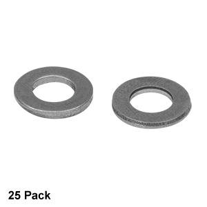 W25S050V - 1/4in (M6) Vacuum-Compatible Washer, 316 Stainless Steel, 25 Pack