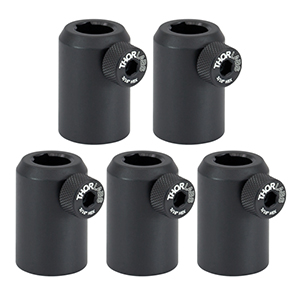 PH1.5-P5 - Ø1/2in Post Holder, Spring-Loaded Hex-Locking Thumbscrew, L=1.5in, 5 Pack