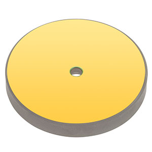 CM508-200CH4-M02 - Ø2in Gold-Coated Herriott Cell Mirror, Ø4.0 mm Center Hole, f=200.0 mm