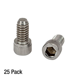 SH25S050 - 1/4in-20 Stainless Steel Cap Screw, 1/2in Long, 25 Pack