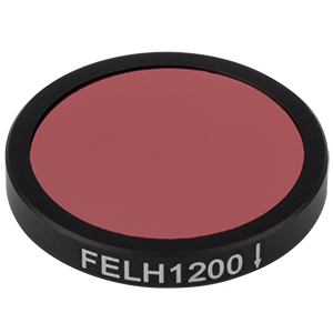 FELH1200 - Ø25.0 mm Longpass Filter, Cut-On Wavelength: 1200 nm