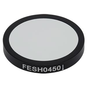 FESH0450 - Ø25.0 mm Shortpass Filter, Cut-Off Wavelength: 450 nm