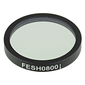 FESH0800 - Ø25.0 mm Shortpass Filter, Cut-Off Wavelength: 800 nm