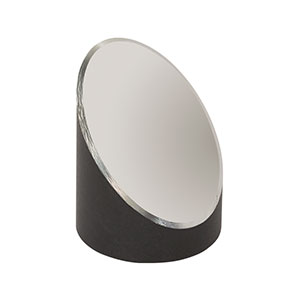 MPD149-F01 - Ø1in 90° Off-Axis Parabolic Mirror, UV-Enhanced Aluminum, RFL = 4in