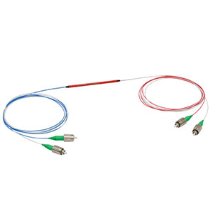 TW805R1A2 - 2x2 Wideband Fiber Optic Coupler, 805 ± 75 nm, 99:1 Split, FC/APC Connectors