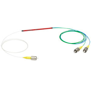 GB21F1 - 473 nm / 532 nm Wavelength Combiner/Splitter, FC/PC Connectors