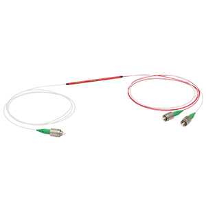 W635S415A1A - 1050 nm / 635 nm Wavelength Division Multiplexer, HI1060 Fiber, FC/APC Connectors