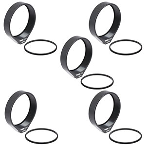 LMR2-P5 - Lens Mount with Retaining Ring for Ø2in Optics, 8-32 Tap, 5 Pack