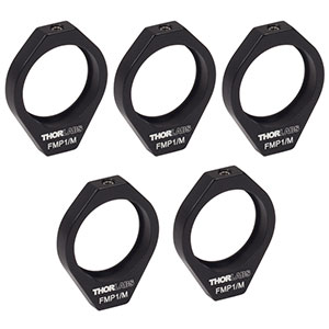 FMP1/M-P5 - Fixed Ø1in Mirror Mount, M4 Tap, 5 Pack