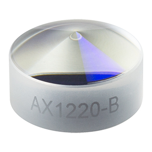 AX1220-B - 20.0°, 650 - 1050 nm, AR Coated UVFS, Ø1/2in (Ø12.7 mm) Axicon