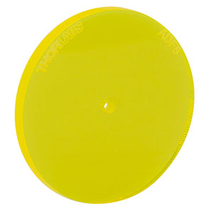 ADF8 - Fluorescent Alignment Disk, Ø1.5 mm Hole, Yellow