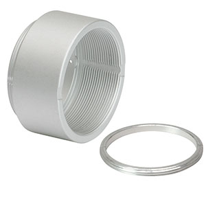 SM1L05V - Vacuum-Compatible SM1 Lens Tube, 0.50in Thread Depth, One Retaining Ring Included