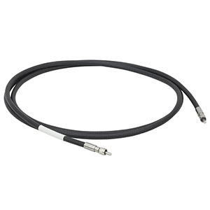 MR18L02 - Ø200 µm, 0.22 NA, Low OH, SMA-SMA Armored Fiber Patch Cable, 2 m Long