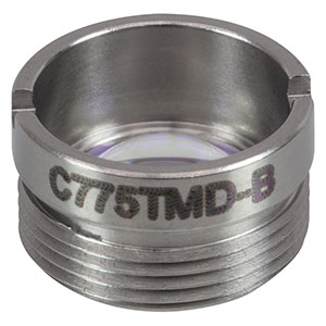 C775TMD-B - f = 4.0 mm, NA = 0.60, WD = 1.5 mm, Mounted Aspheric Lens, ARC: 600 - 1050 nm