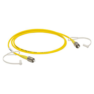 P1-S405-FC-1 - Single Mode Patch Cable with Pure Silica Core Fiber, 400 - 680 nm, FC/PC, Ø3 mm Jacket, 1 m Long