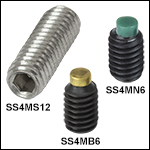 M4 x 0.7 Stainless Steel or Alloy Steel Setscrews