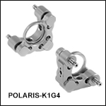 Ø1in Polaris<sup>®</sup> Kinematic Glue-In Mirror Mount, 2 Adjusters