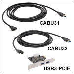Super Speed USB 3.0 Type-A to Micro-B Cables and PCIe Card