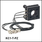 30 mm Cage-Compatible Kinematic Mounts with Piezo-Driven Adjusters