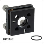 Ø1in Kinematic Mirror Mounts with Piezo Adjusters, ±275 µrad Piezo Adjustment