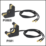 Ø1/2in and Ø1in Mirror Mounts with Piezoelectric Inertial Motor Adjusters